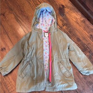 GAP Kids military green  Raincoat with Hood